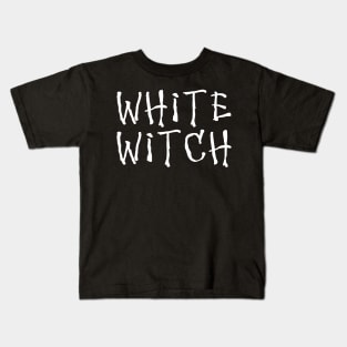 Wiccan Occult Satanic Witchcraft White Witch Kids T-Shirt